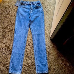 Light washed jeans size 0 brand new
